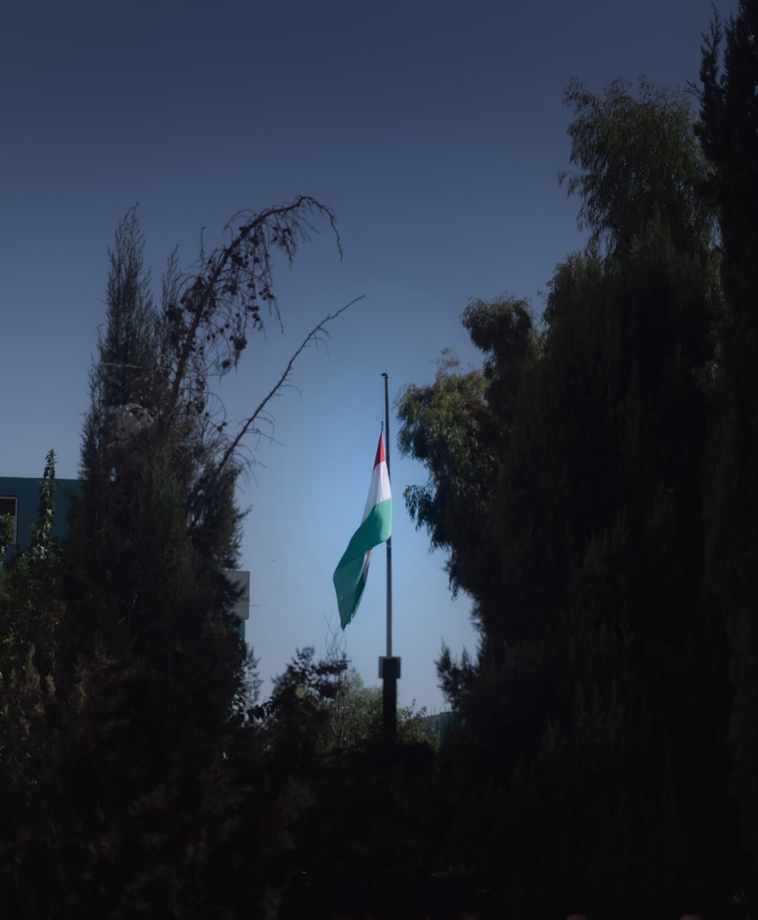 Kurdistan flag in Cihan Uni